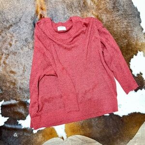 Red sweater, super soft